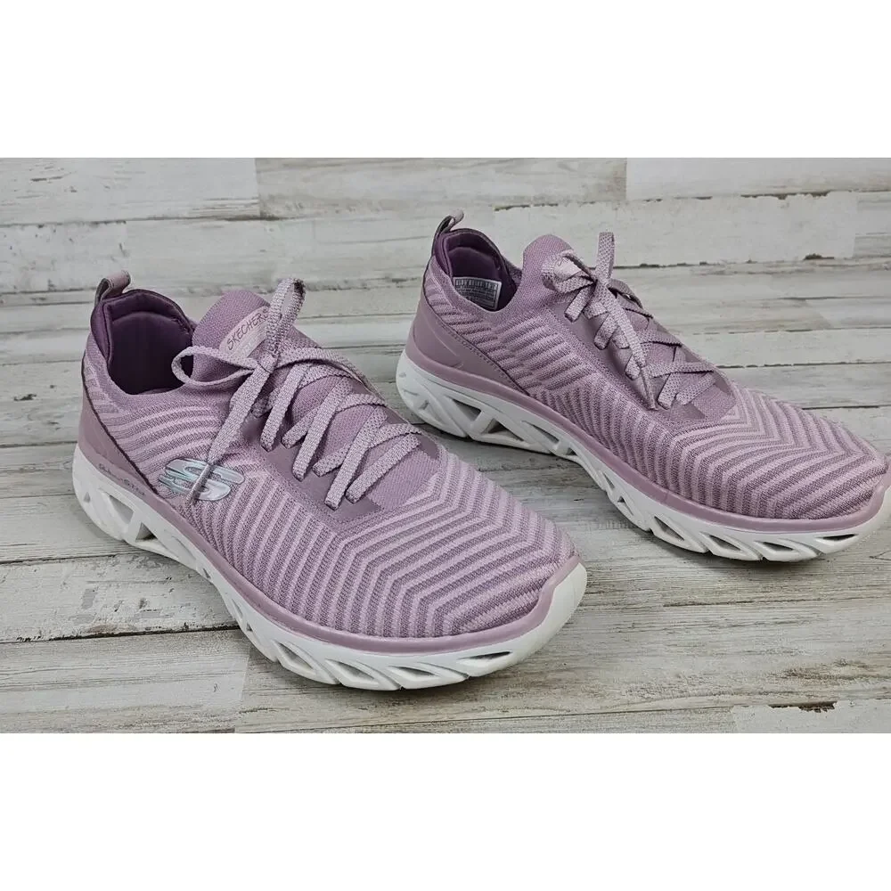 SKECHERS Women's Glide Step Sport New Hype Mauve Sneakers 149558 Size 11